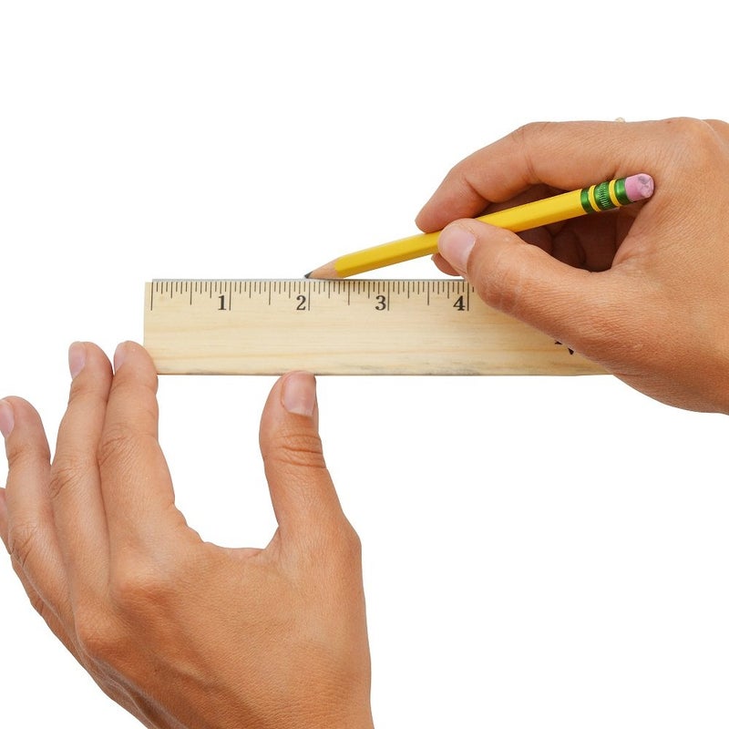 Westcott 12" Beveled Edge Wood Ruler, Pack of 4 (17142) - Image 2